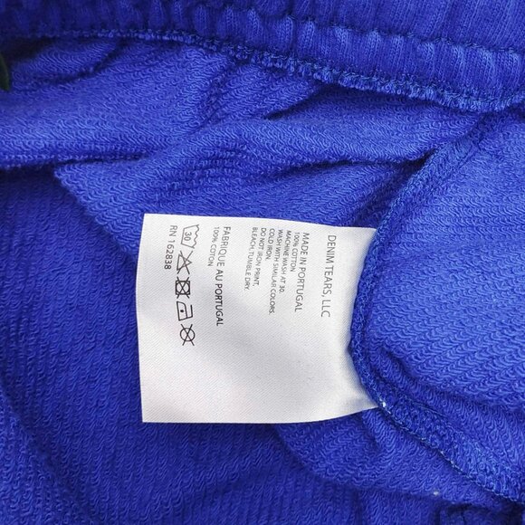 Denim Tears The Cotton Wreath Shorts Royal Blue - Picture 3 of 3